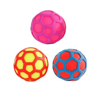 Hexagoon Knijpbal 7cm (keuze uit 3 kleuren)