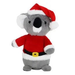 Hondenspeelgoed Koala Pluche Kerstpak Grijs 32cm