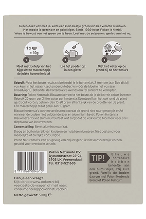 Hortensia Blauwmaker 500gr - afbeelding 2