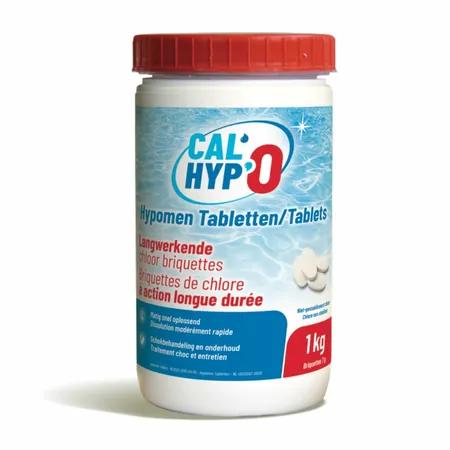 Hypomen Tabletten - Langwerkende Chloorbriquettes 7g - 1kg - afbeelding 1