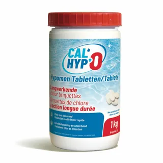 Hypomen Tabletten - Langwerkende Chloorbriquettes 7g - 1kg - afbeelding 1