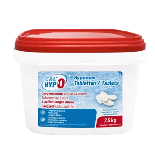 Hypomen Tabletten - Langwerkende Chloortabletten 10g - 2,5kg