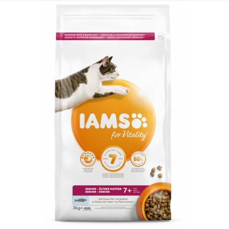 IAMS Kattenvoer Adult Senior Ocean Fish 3kg