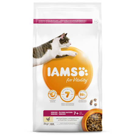 IAMS Kattenvoer Senior Kip 3kg