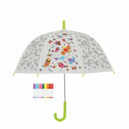 Inkleur kinderparaplu Vogels