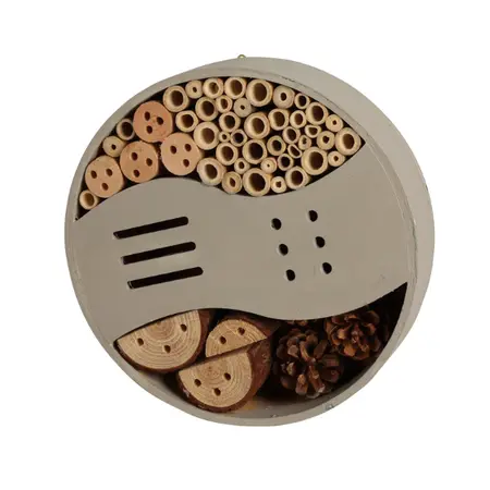 Insectenhotel Rond 25cm (keuze uit groen of beige) - afbeelding 1