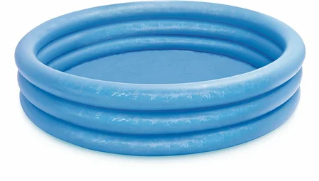 Intex Crystal 3‑Ring Zwembad – Ø 147 × 33 cm – Blauw Vinyl