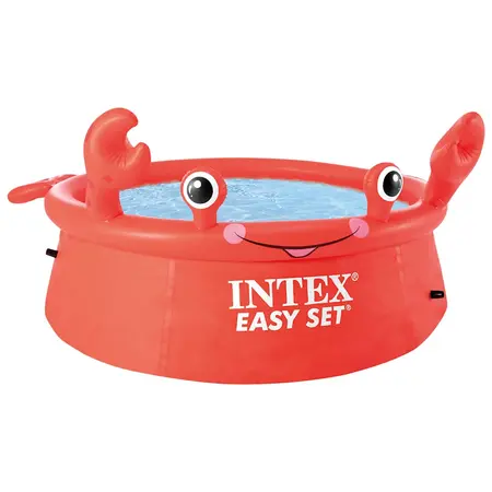 Intex Easy Set Happy Crab Zwembad – Ø 183 cm – Red Crab Design