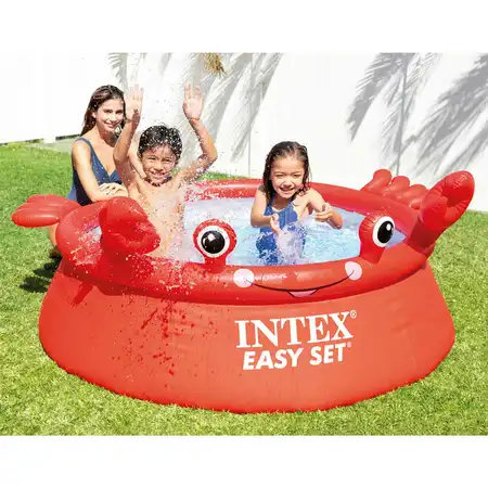 Intex Easy Set Zwembad Happy Crab – Ø 183×51 cm – Rood - afbeelding 2