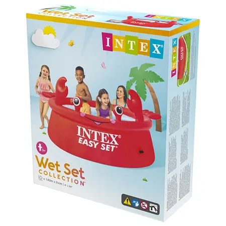 Intex Easy Set Zwembad Happy Crab – Ø 183×51 cm – Rood - afbeelding 3