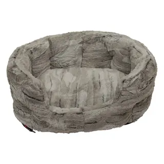 Jack & Vanilla Tibet Mand M – 55×42 cm – Comfort en stijl in lichtgrijs