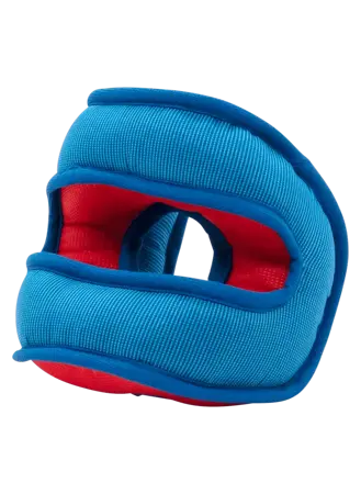 Jack and Vanilla Rex drijvend hondenspeelgoed 12 cm blauw/rood