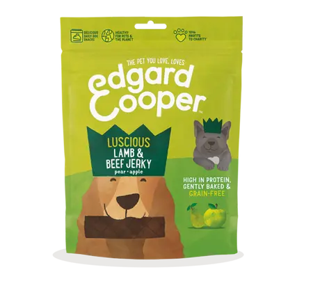 Edgard & Cooper - Hondensnack Lam en Rund Jerky - afbeelding 1