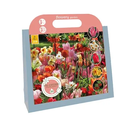 Kadoverpakking Eye-catchers Flowery Garden - 20 bloembollen