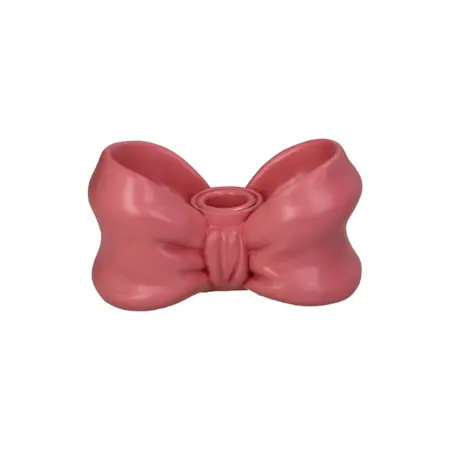 Kandelaar Strik Roze - afbeelding 1