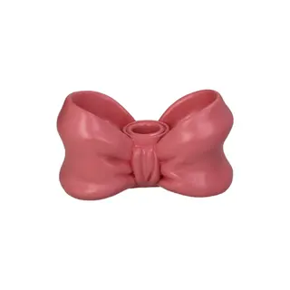 Kandelaar Strik Roze - afbeelding 1