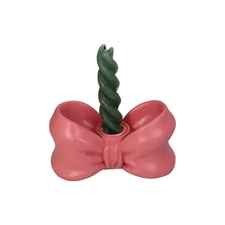 Kandelaar Strik Roze - afbeelding 2
