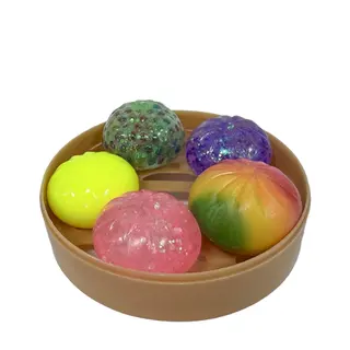 Kawaii Fidget Dumplings 5 stuks in stoommandje