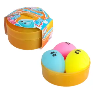Kawaii Fidget Foam Dumplings in Stoommand 5cm - 3 stuks
