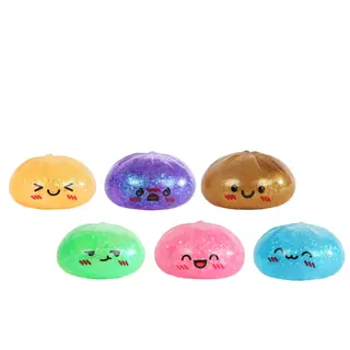 Kawaii Fidget glitterslijm dumpling in stoommand 6,5cm - afbeelding 2