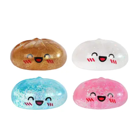 Kawaii Fidget Sugar Dumpling in stoommandje 9cm - Mystery Colors - afbeelding 1