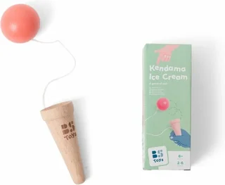 BS Toys Kendama IJsje – Houten behendigheidsspel voor kinderen