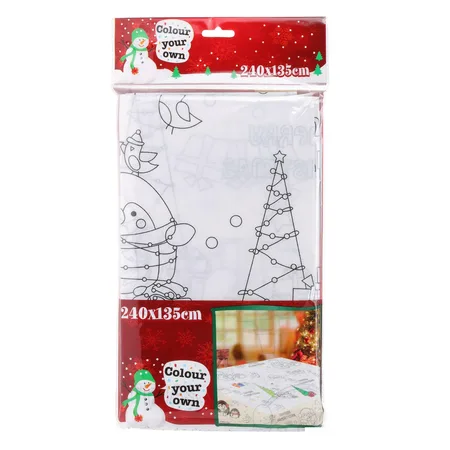 Kerst Tafelkleed Kleurbaar 240x135cm - afbeelding 1