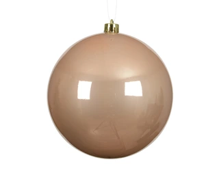 Kerstbal Ø14cm - Kunststof - Glans Peach Pearl
