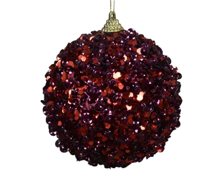 Kerstbal Foam D10cm Granaatappel - afbeelding 1