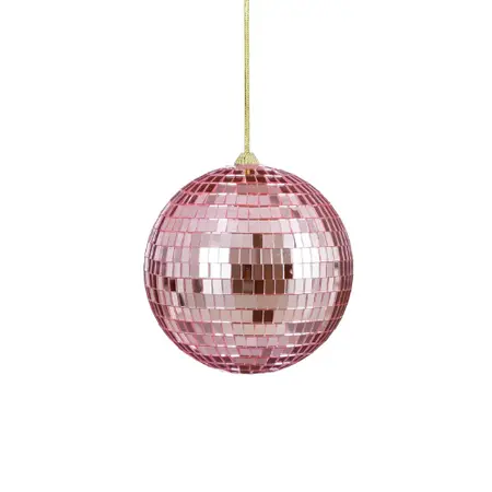 Kerstbal Spiegelbal Roze Ø15cm – Discobal Kerst Ornament