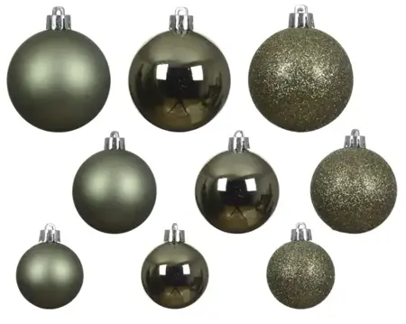 Kerstballen Rosemarijn - Kunststof - Set van 30 stuks - afbeelding 2