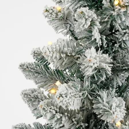Kerstboom Gerlos Frosted H75 x Ø36cm - met verlichting - afbeelding 2