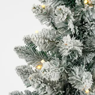 Kerstboom Gerlos Frosted H75 x Ø36cm - met verlichting - afbeelding 2