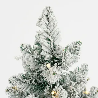 Kerstboom Gerlos Frosted H75 x Ø36cm - met verlichting - afbeelding 3