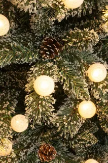 Kerstboom Kaprun Frosted H45cm - met verlichting - afbeelding 2