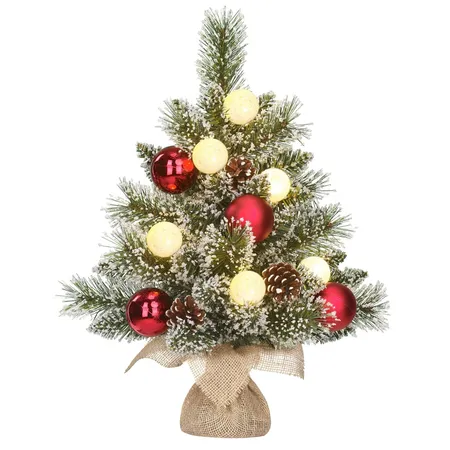 Kerstboom Kaprun Frosted H45cm - met verlichting - afbeelding 1