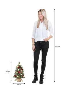 Kerstboom Kaprun Frosted H60cm - met verlichting - afbeelding 4