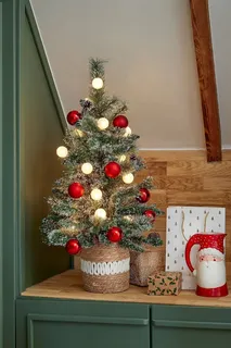 Kerstboom Kaprun Frosted H90cm - met verlichting - afbeelding 5