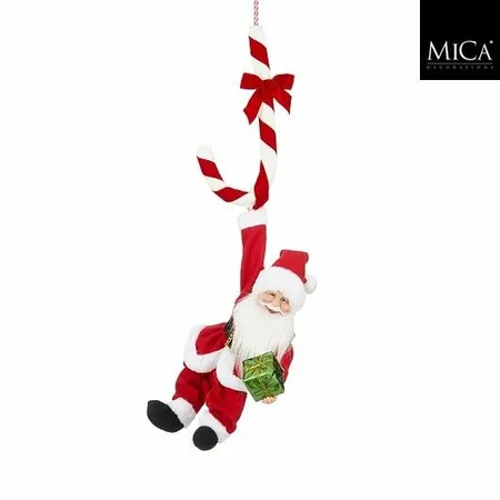 Kerstman Zuurstok - moving with music battery operated - 36x16x82cm