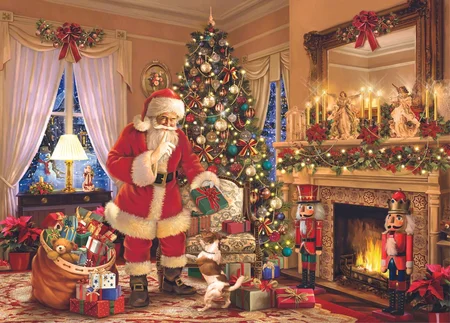 Kerstpuzzel Santa's Presents - 1000 stukjes - afbeelding 2