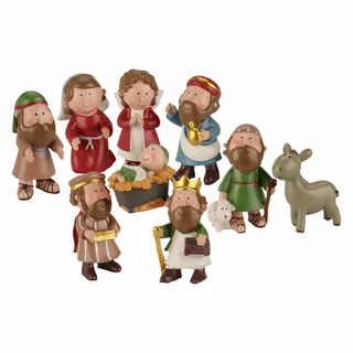 Kerststal Figuren 8cm - 9stuks