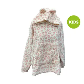 Kids - Huggle Hoodie - Panter Roze - afbeelding 1