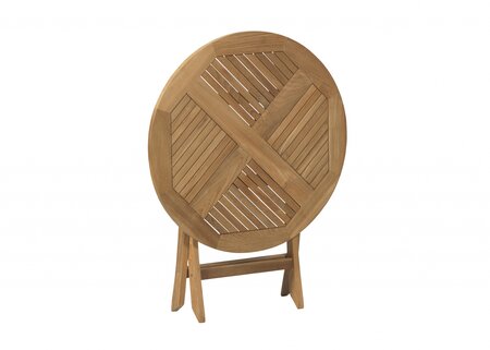 Klaptafel rond - Exotan - Ø 80cm - Teak hout FSC - afbeelding 2