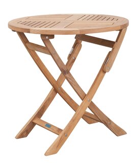 Klaptafel rond - Exotan - Ø 80cm - Teak hout FSC - afbeelding 2