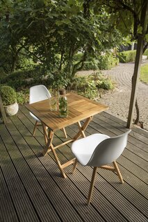Klaptafel vierkant - Exotan - 70 cm - Teak hout FSC - afbeelding 2