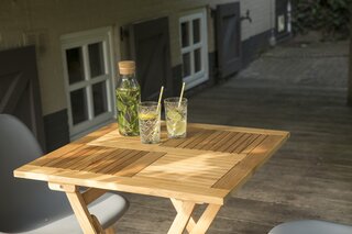 Klaptafel vierkant - Exotan - 70 cm - Teak hout FSC - afbeelding 5