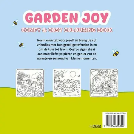 Kleurboek Garden Joy - Comfy & cosy colouring book - afbeelding 2