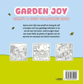 Kleurboek Garden Joy - Comfy & cosy colouring book - afbeelding 2