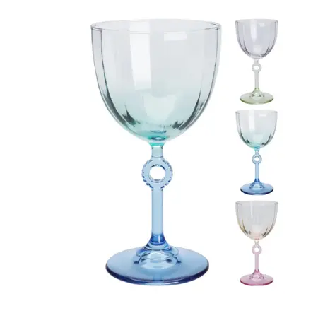 Kleurrijk Wijnglas 270 ml – Keuze uit 3 Kleuren