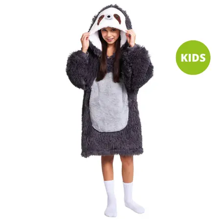 Knuffel Hoodie 7-12 Jaar Luiaard - afbeelding 1